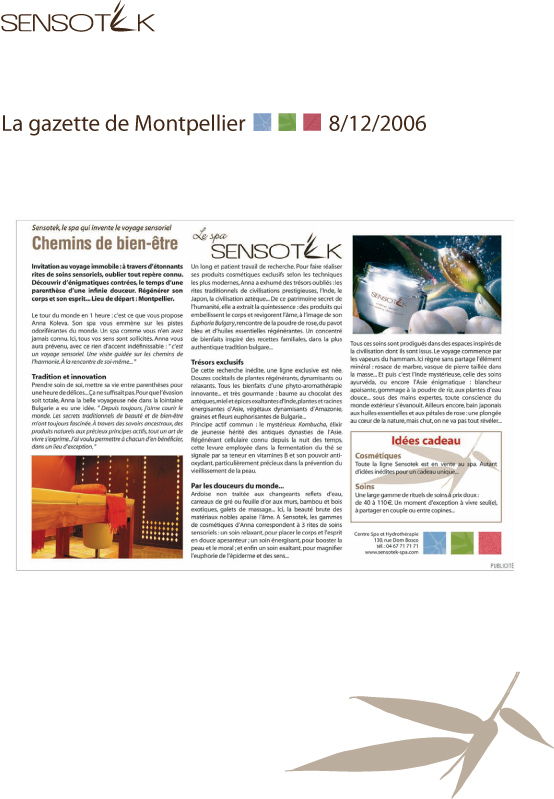 Sensotek advertising